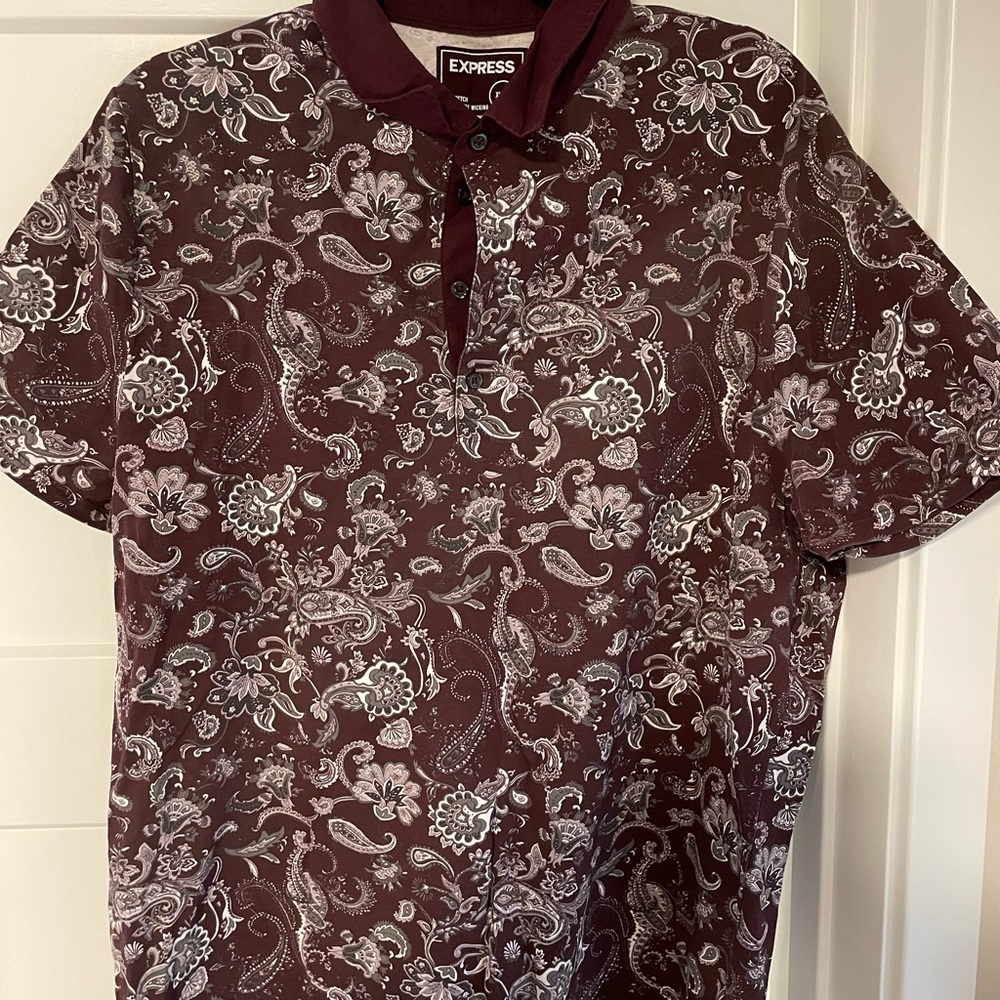Express polo style shirt.